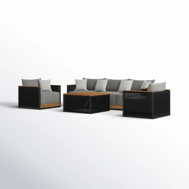 Delphi 5 - Person Outdoor Seating Group with Cushions