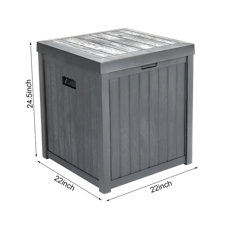 Winado 22'' W 51 Gallons Water Resistant Plastic Deck Box