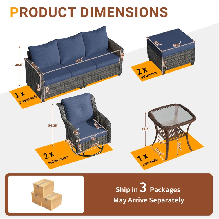 Mashawna 5 - Person Outdoor Seating Group