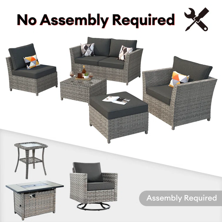 Kloster 6 - Person Outdoor Seating Group with Cushions