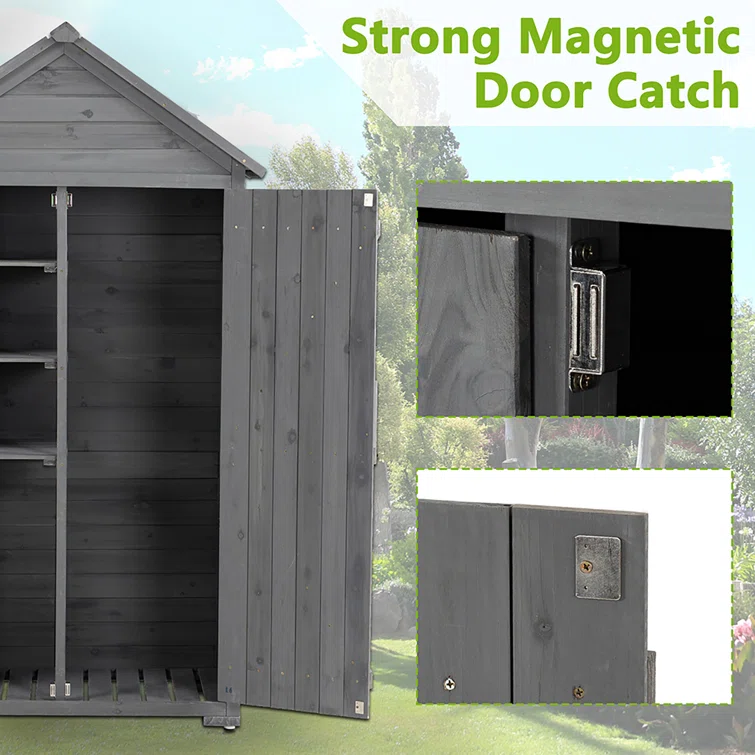 2 ft. W x 3 ft. D Tool Shed