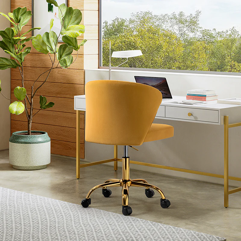 Chandra Velvet Office Chair