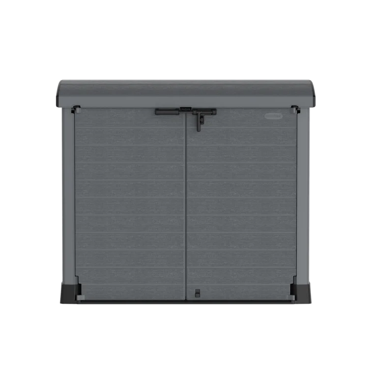 Arc Lid Rattan Horizontal Garbage Shed