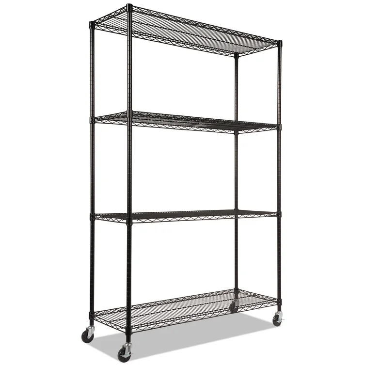 48'' W Height -Adjustable Shelving Unit with Wheels