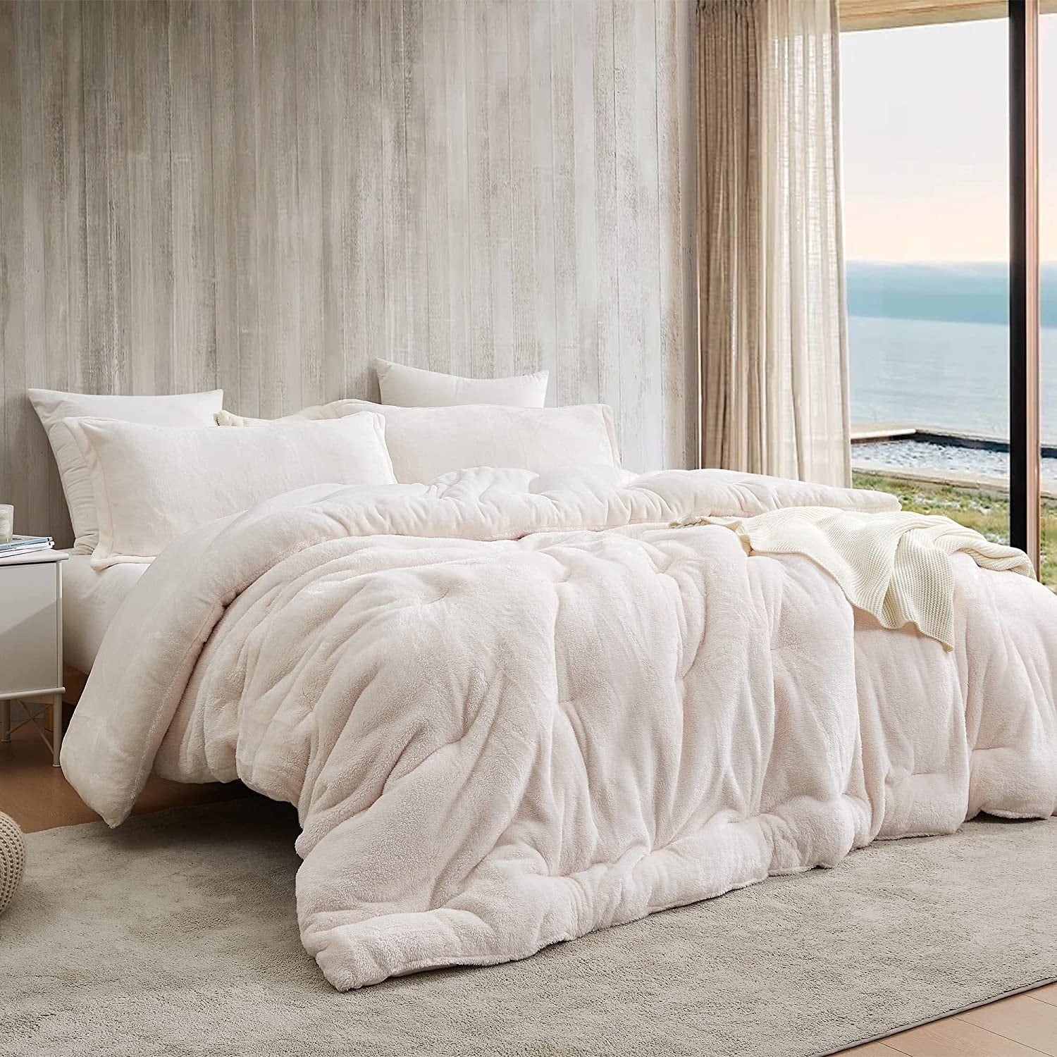 Bae, She Thick? - Coma Inducer? Oversized Comforter Set - Sea Salt