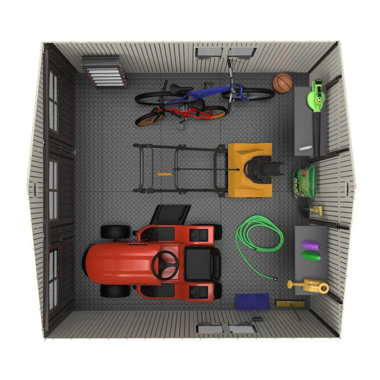 Lifetime 11 Ft. x 11 Ft. High-Density Polyethylene (Plastic) Outdoor Storage Shed with Steel-Reinforced Construction