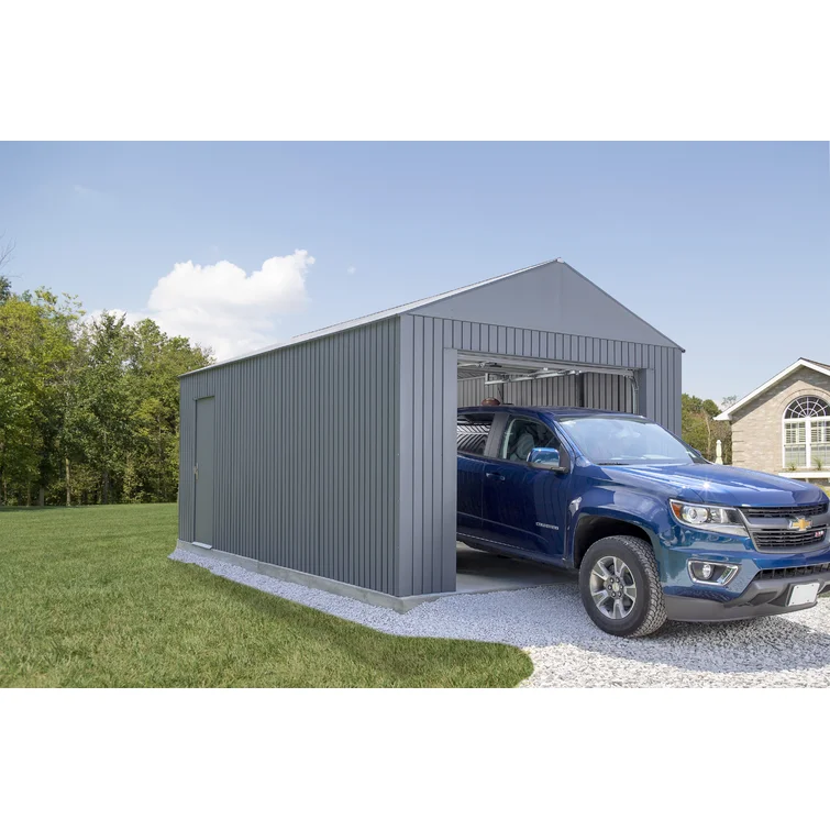 Everest 12 ft. x 20 ft. Metal Garage Shed