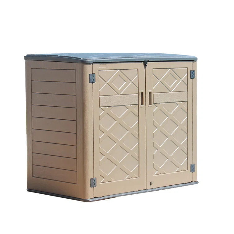 4 ft. W x 3 ft. D Metal Garbage Shed