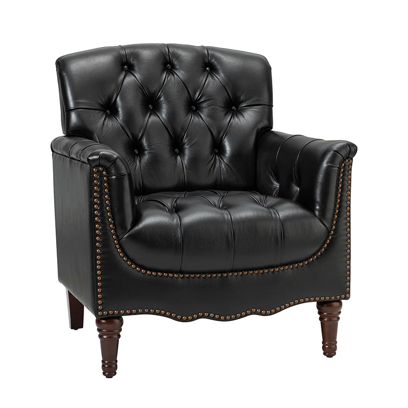 Enrique Genuine Leather Armchair