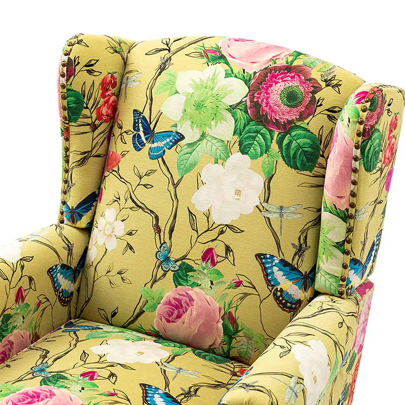 Felix Armchair with Spindle Legs