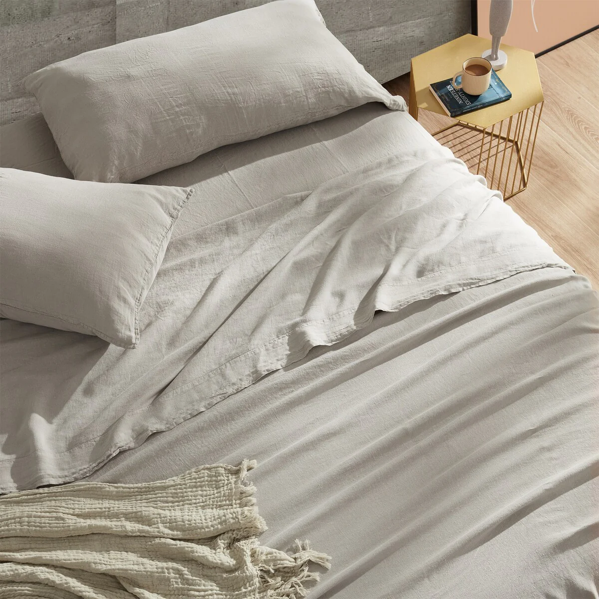 Dark Sky Reserve® - Portugal Made 100% Linen Sheet Set - Stone Taupe