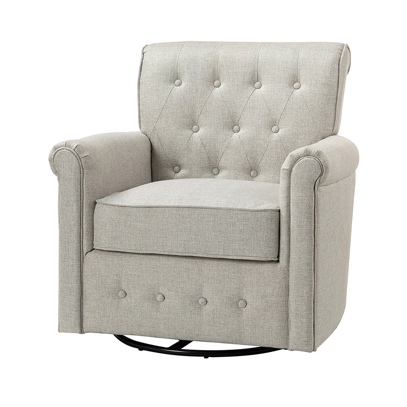 Gwendolyn Upholstered Swivel Armchair