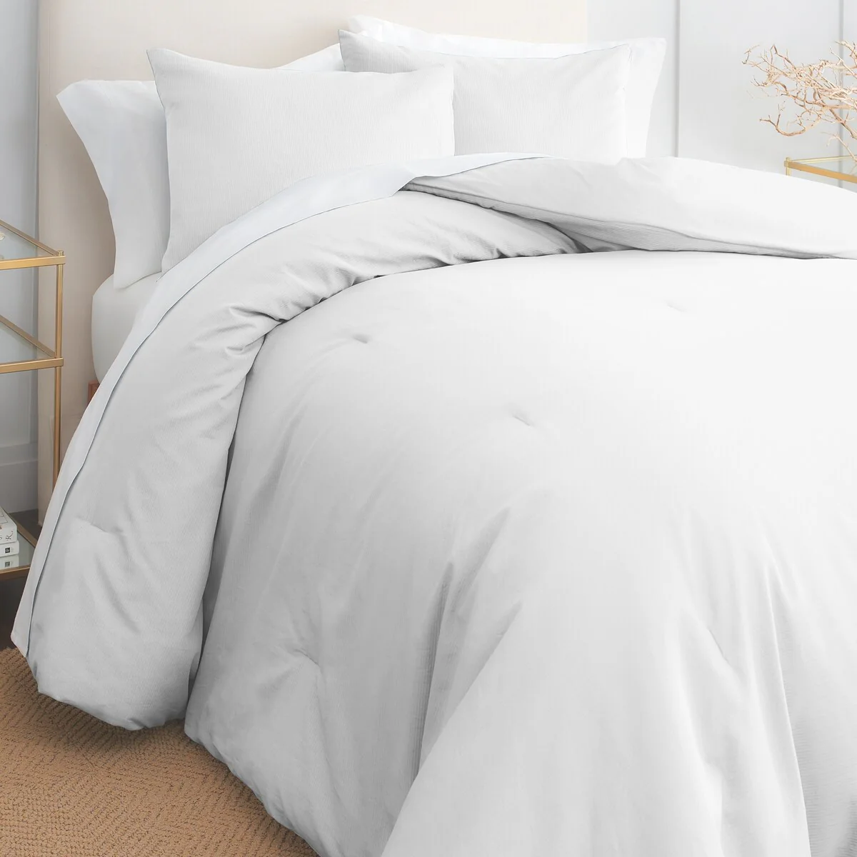Gaiam? Relax 100% Cotton Garment Washed Ribbed 3pc Comforter Set
