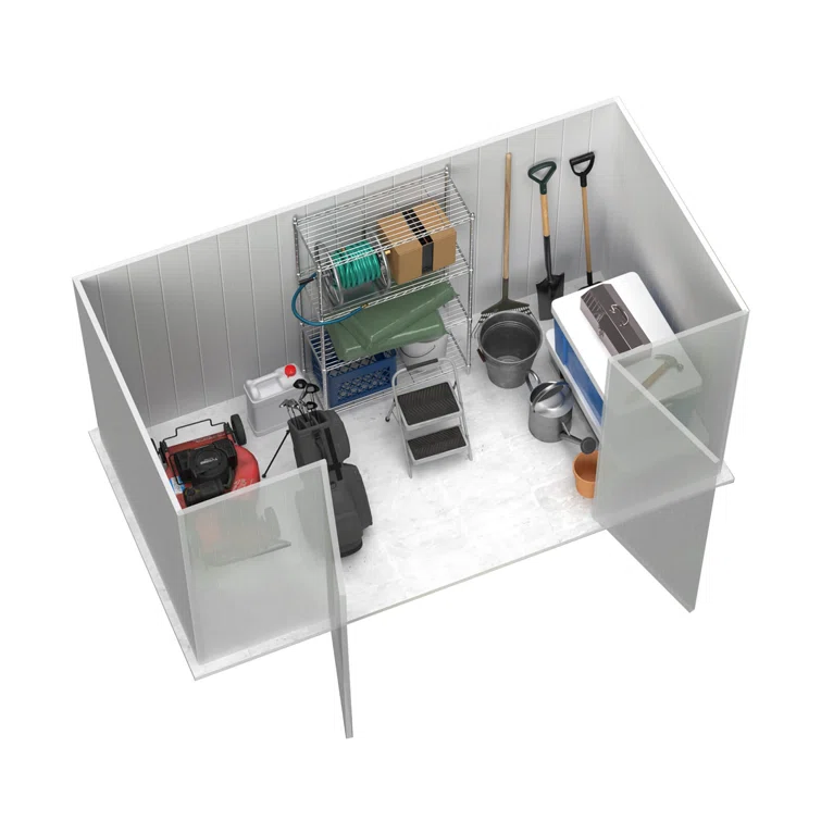 Space Saver 10 ft. W x 5 ft. D Metal Storage Shed