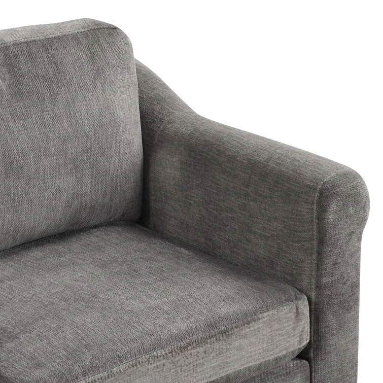 Jessalee 4 - Piece Velvet Sectional Sofa with Ottoman