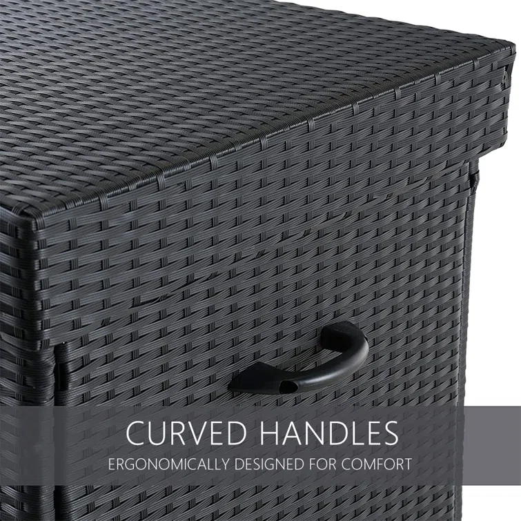 Ebern Designs Maritssa 60.5'' W 170 Gallons Water Resistant Deck Box