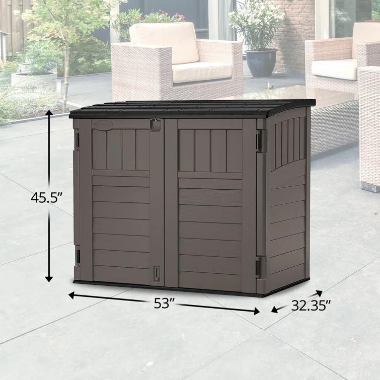 Suncast Outdoor Resin Horizontal Storage Shed