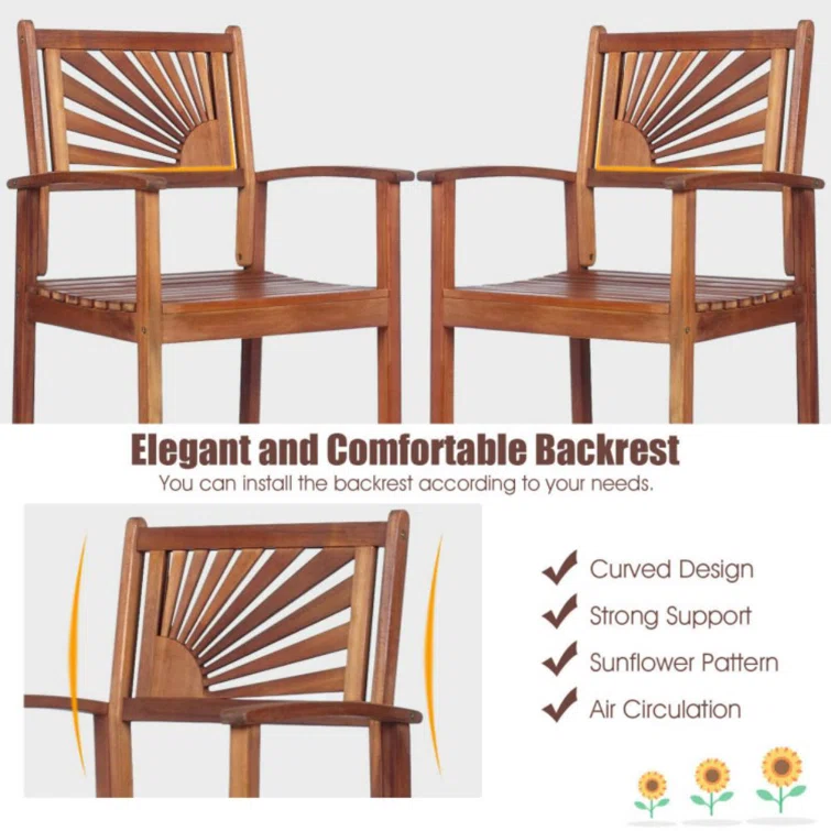 Payee 2 - Person Rectangular Outdoor Dining Set