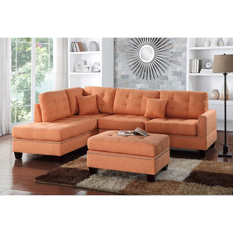Romulus 3 - Piece Upholstered Sectional