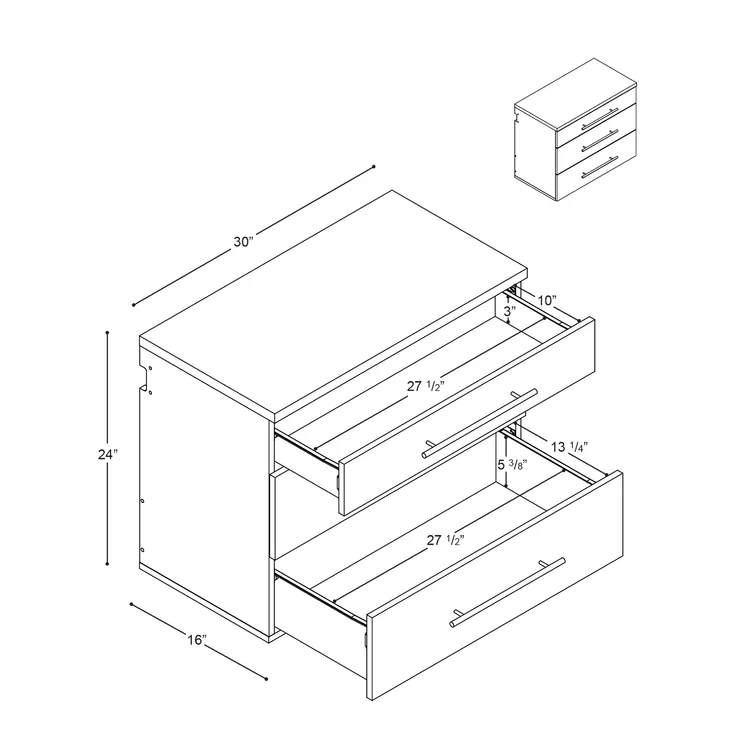 Canyon Single Storage Cabinet ( 24'' H x 30'' W x 16'' D)