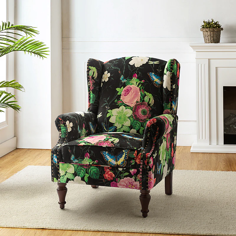 Felix Armchair with Spindle Legs