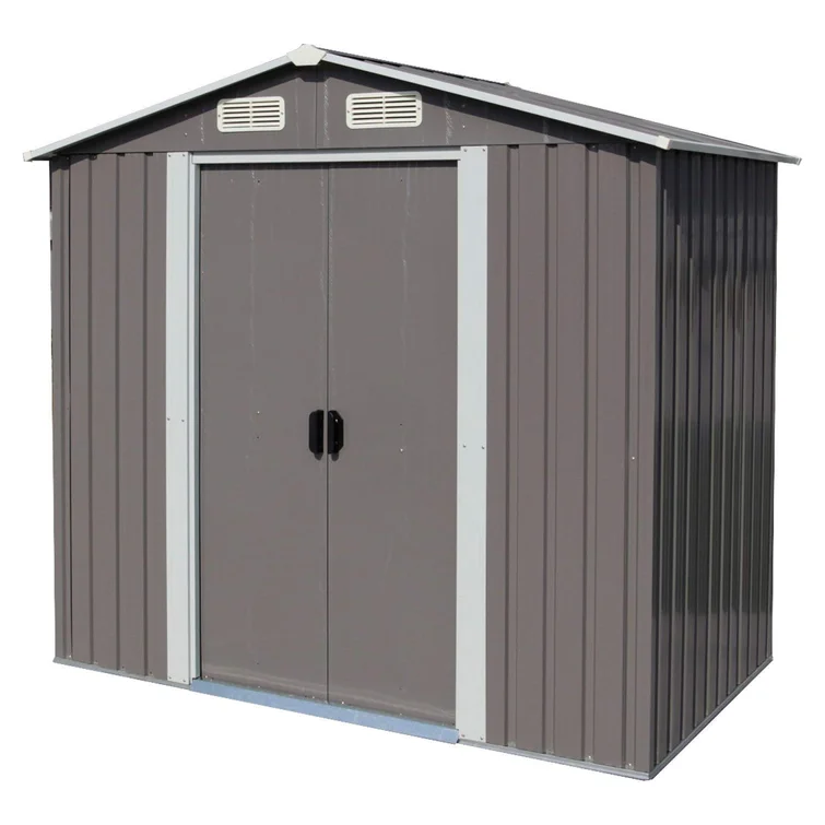 6' 8'' W x 4' 3'' D Metal Storage Shed
