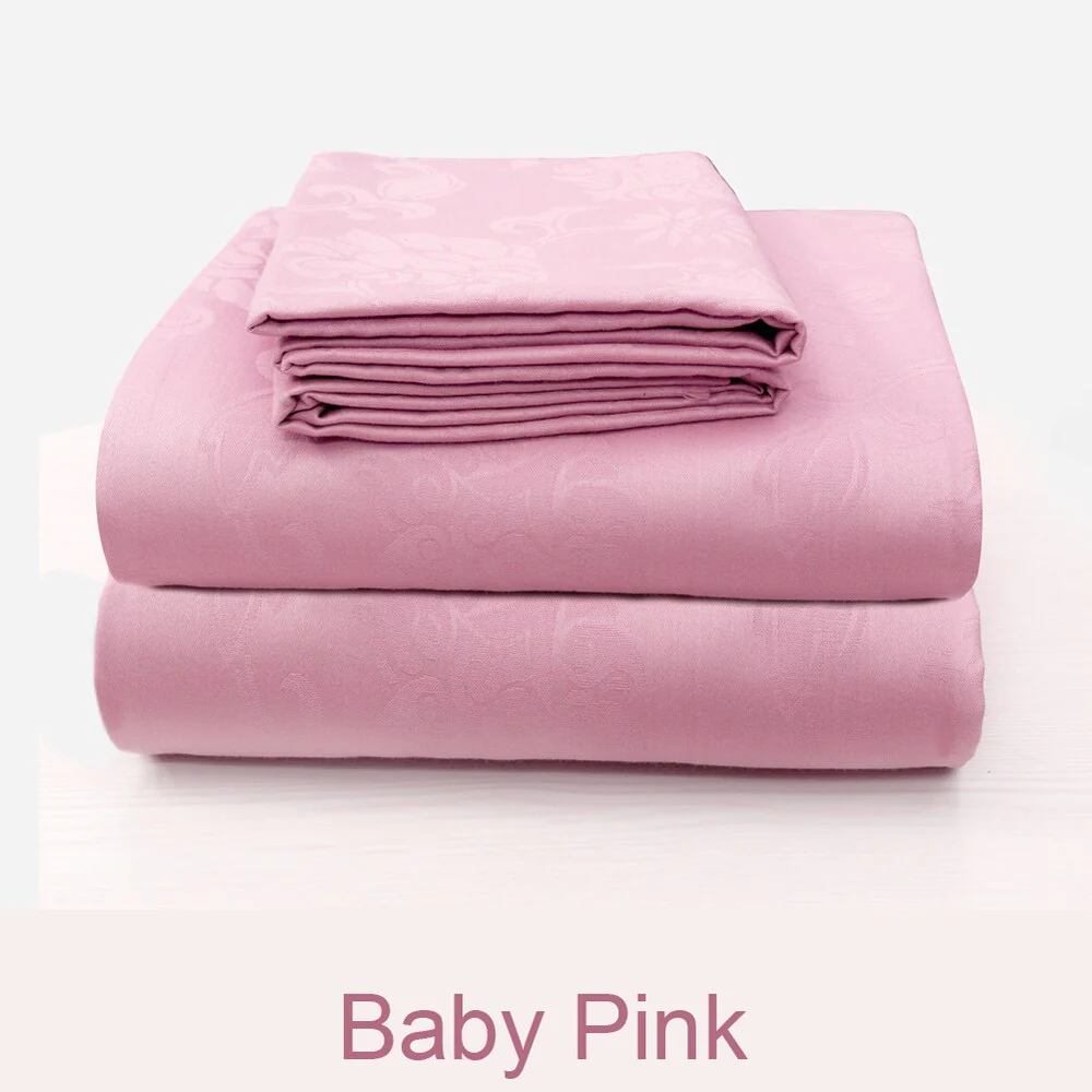 Cotton 300 Thread Count Jaquard Pillowcase Set (Set of 2)