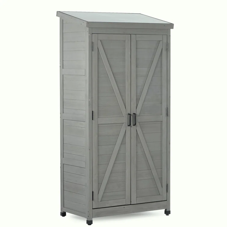 3 ft. W x 2 ft. D Solid Wood Lean-To Tool Shed