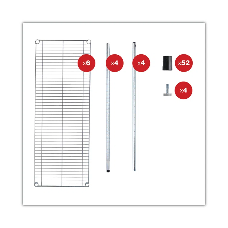 48'' W Steel Shelving Unit