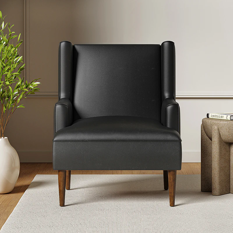 Gregor Vegan Leather Accent Chair