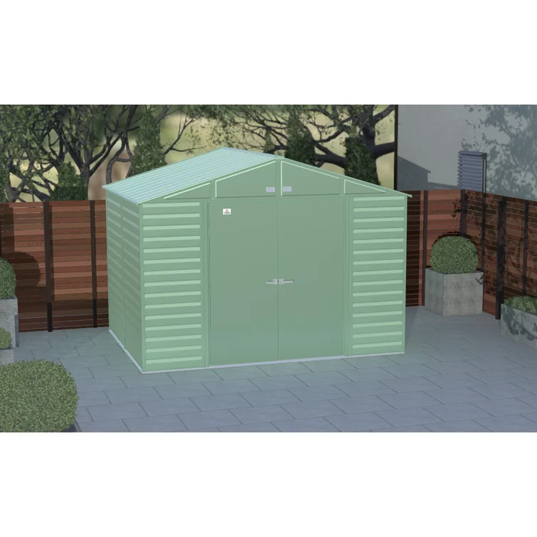 10 ft. W x 12 ft. D Metal Storage Shed
