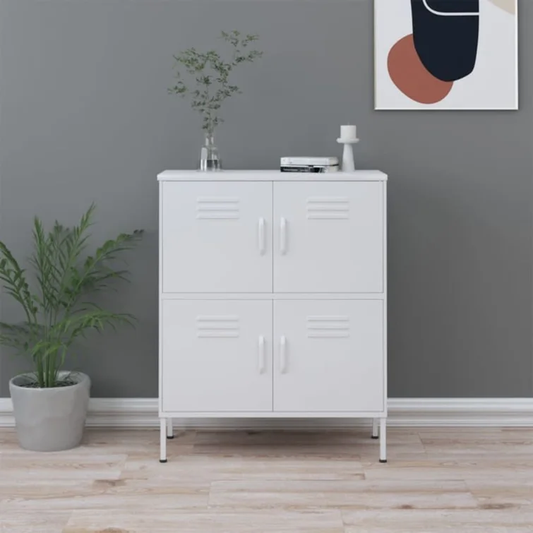 Storage Cabinet Freestanding File Cabinet with Shelves for Office Steel