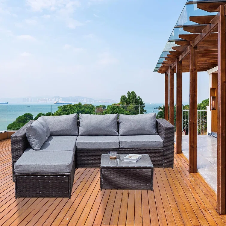 5 - Person Outdoor Seating Group with Cushions