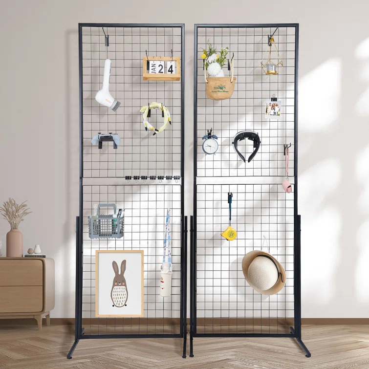 Naysa 24.29'' W Steel Gridwalls<!-- --> <!-- -->(Set of 2)
