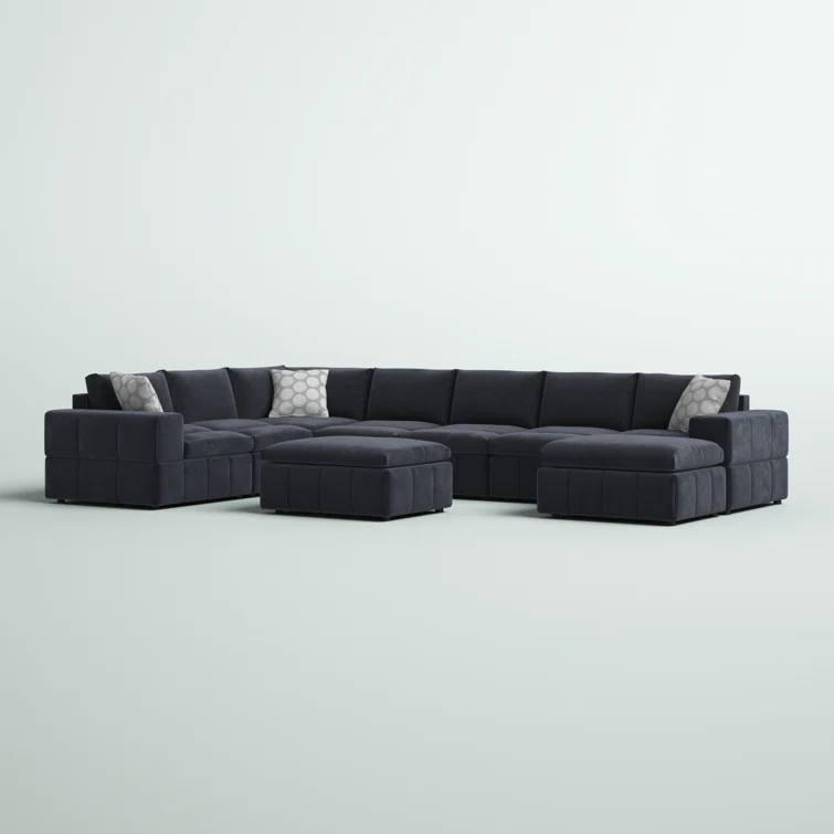 Boutin 9 - Piece Upholstered Sectional