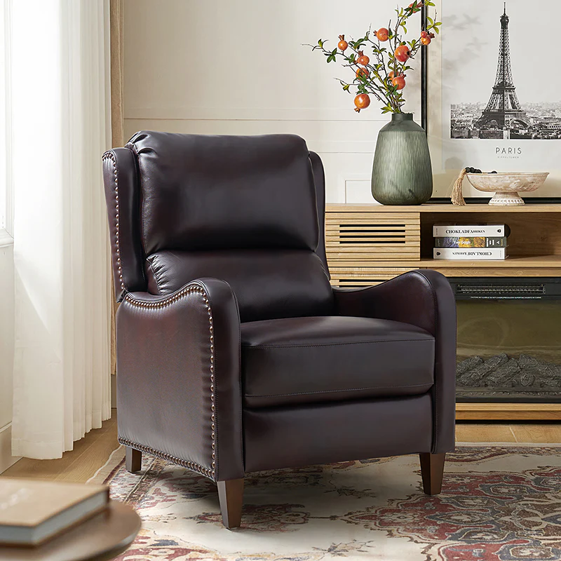 Deliat Genuine Leather Rocker Recliner