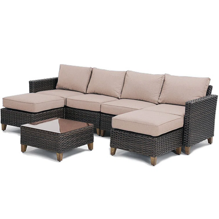 Melbourne 6 - Person Outdoor Seating Group with Cushions