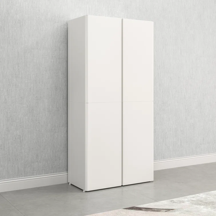 Everest Home 74-inch High 2- or 4-Door Tall Storage Cabinet with Adjustable Shelves