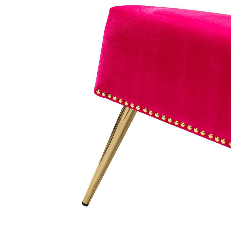 Megara Velvet Armless Wingback Loveseat