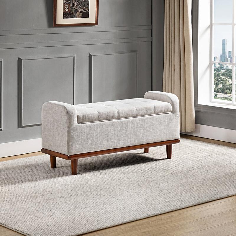 Clover Upholstered Flip Top Storage Bench