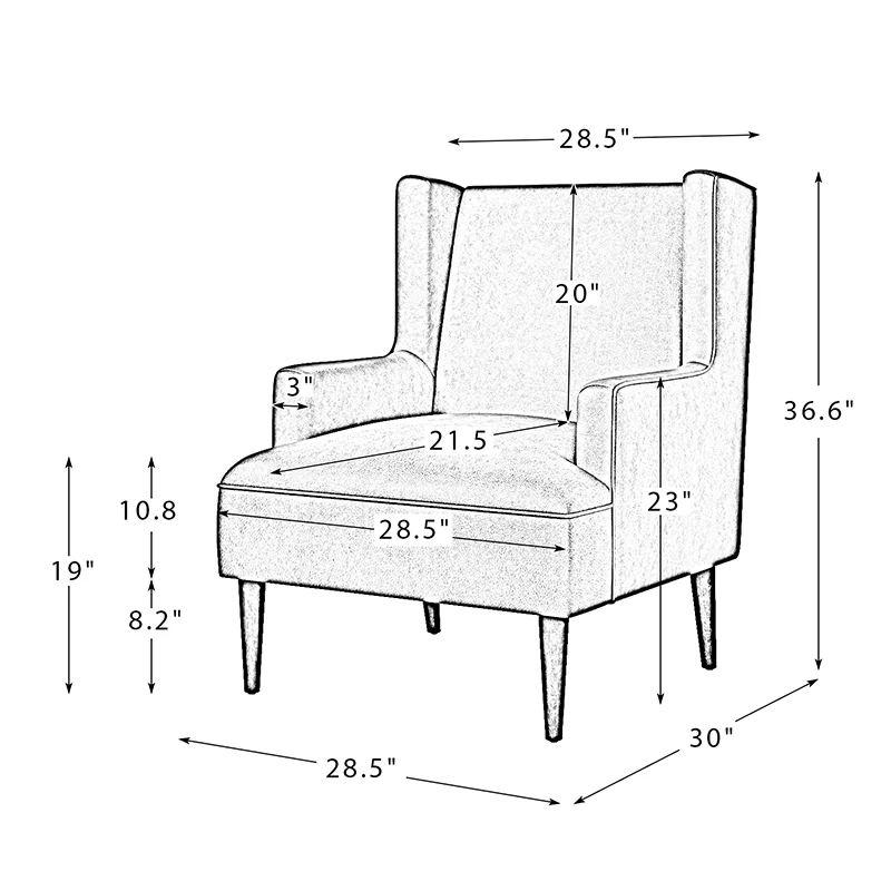Gregor Vegan Leather Accent Chair