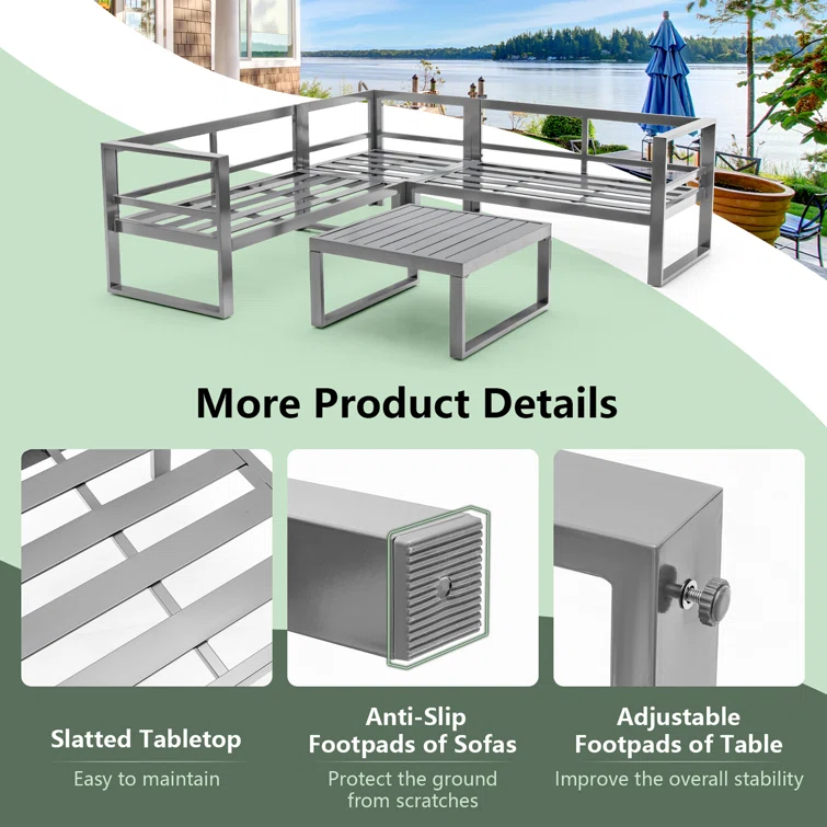 Bethyl 5 - Person Outdoor Seating Group with Cushions
