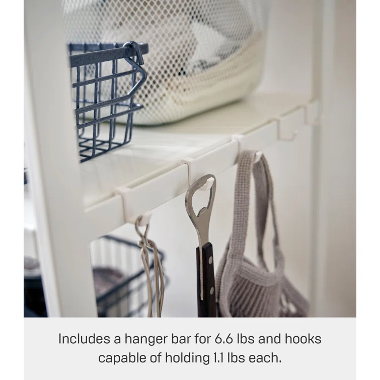 Yamazaki Home 3-Tiered Storage Rack - Kitchen Shelf Organizer, Short, Steel, Short