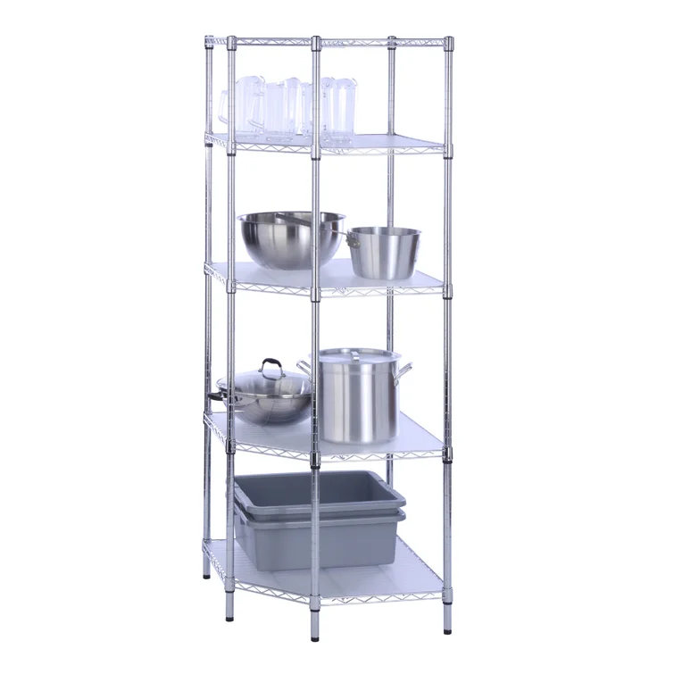 4-Tier Metal Height-Adjustable Shelving Unit (26" W x 72" H x 18" D)