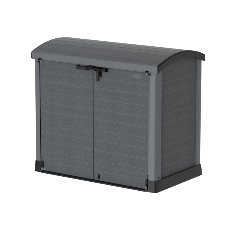 Arc Lid Rattan Horizontal Garbage Shed