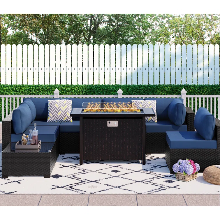 Bushrah 6 - Person Outdoor Seating Group with Cushions