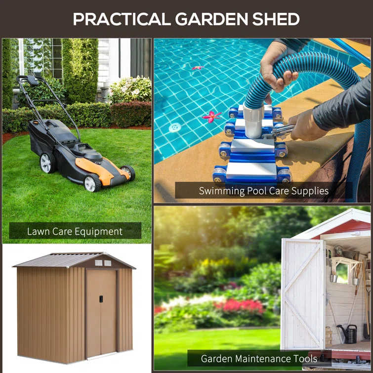11 ft. W x 13 ft. D Stainless Steel Tool Shed