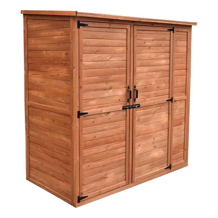 6 ft. W x 3 ft. D Solid Wood Lean-to Storage Shed