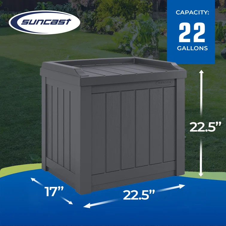 Suncast 22'' W 22 Gallons in Stoney