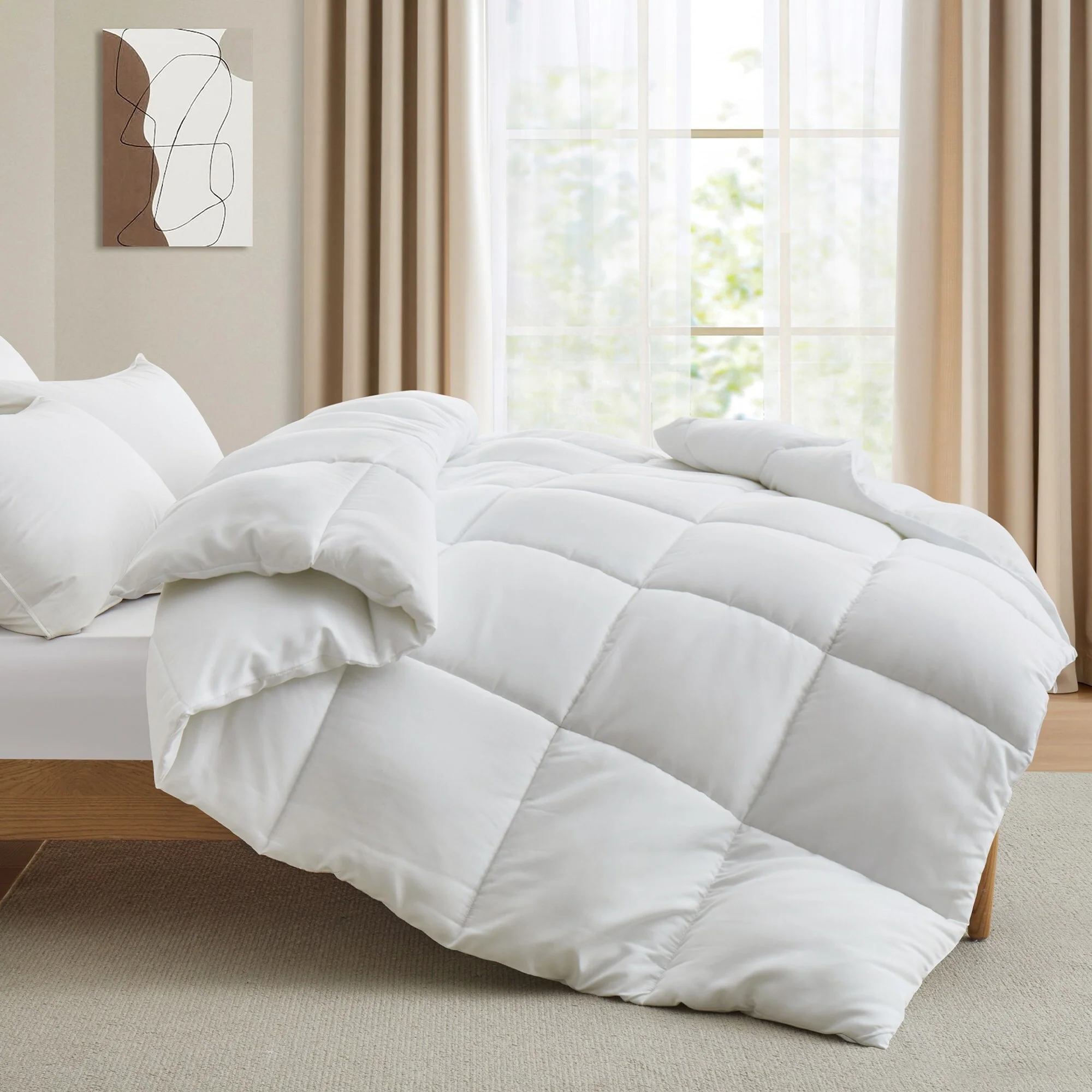 All Season Medium Weight Down Alternative Comforter Duvet Insert